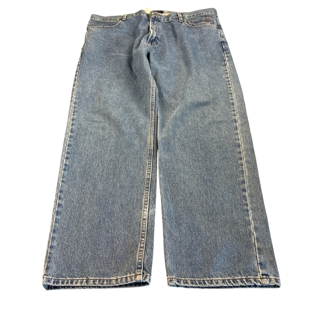 Harley-Davidson Mens Relaxed Straight Leg Jeans Blue Denim 42x32 99024-07VM